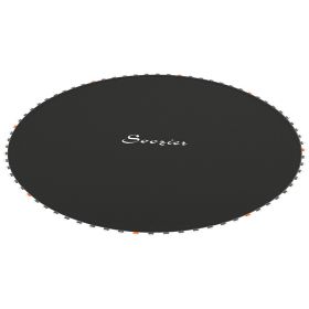 Trampoline Mat Replacement, Fits 12'/14' Trampoline with 72/80 V-Hooks & 5.5" Springs, Black