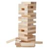 VEVOR Tumbling Timber Toy, 60 Blocks Giant Tumble Tower Blocks Game, Pine Wood Tumbling Tower Game with Carry Bag and Scoreboard, Wooden Stacking Game
