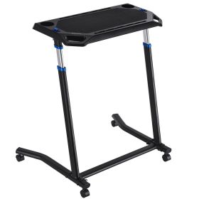 VEVOR Cycling Desk, Mobile Foldable Multi-Functional Bike Trainer & Treadmill Desk with Lockable Wheels