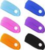6PCS Headbands with Button for Women Men Head Wrap Face Cover Holder for Nurses Non Slip Hair Bands for Yoga Sports Running Washing Face
