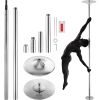 VEVOR Professional Dancing Pole, Spinning Static Dancing Pole Kit, Portable Removable Pole, 45mm Heavy-Duty Stainless Steel Pole