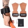 Weight Lifting Grips with Wrist Straps - Weightlifting Hooks, Non-slip Cowhide Padded Workout Gloves for Men and Women Deadlift, Pull Up, Rows
