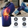 Cordless Knee Massager Heated Knee Brace Wrap Electric Knee Heating Pad with 5-Level Heating 3-Level Vibration 3-Mode & 3-Level Air Compression
