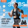 VEVOR Weighted Vest, 30 lbs Weight Vest with Reflective Stripe, Adjustable Buckle Body Weight Vest for Men Women