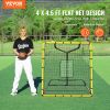 VEVOR Baseball And Softball Rebounder Net, 4 x 4.5 Feet PitchBack Baseball Nest for Pitching and Fielding Training