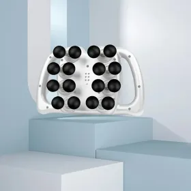 16 Head Fascia Gun, Full Body Massager, Instrument For Waist Back, Legs, Arm Muscle Relaxation, Home Multi-part Massage Gun (Option: White)