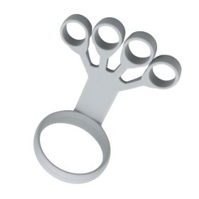 Silicone Grip Device Finger Exercise Stretcher Arthritis Hand Grip Trainer Strengthen Rehabilitation Training To Relieve Pain (Option: grey)