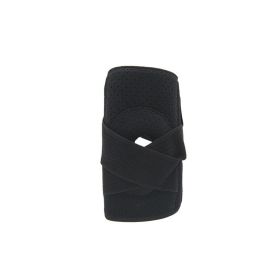 Knee Brace with Side Stabilizers & Patella Gel Pads Adjustable Knee Support for Men and Women (Color: black)