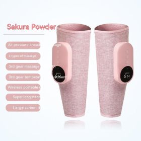 Automatic Heating Kneading Leg Massage Machine (Option: 2 Feet Pink-English Manual)